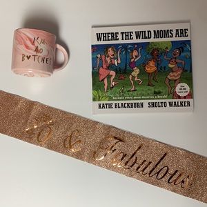Birthday sash and gift - 40 - NWOT